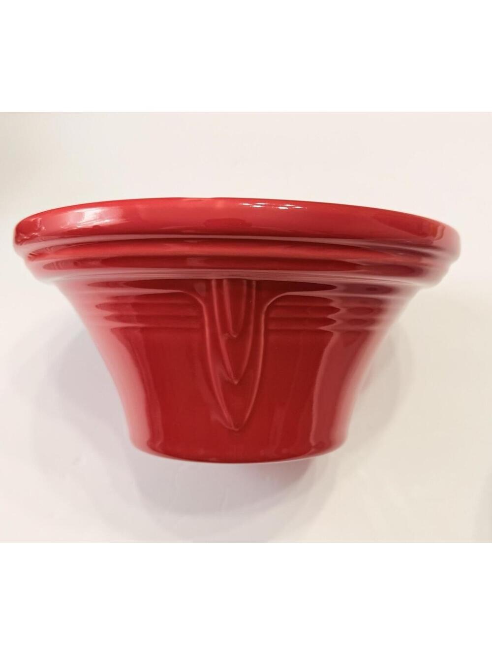 Fiesta Made In USA Homer Laughlin Fiestaware Scarlet Red Hostess Bowl 7 3/4"